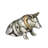 Pig With Ribbon, Cast Iron