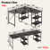 Haigh L Shaped Desk with Shelves 86.6 Inch, Reversible Corner Computer Desk or 2 Person Long Table