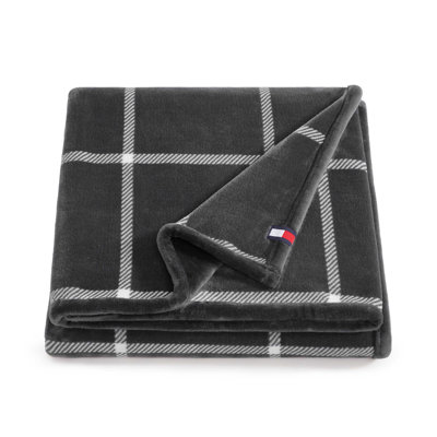 Tommy Hilfiger Reversible Throw Blanket
