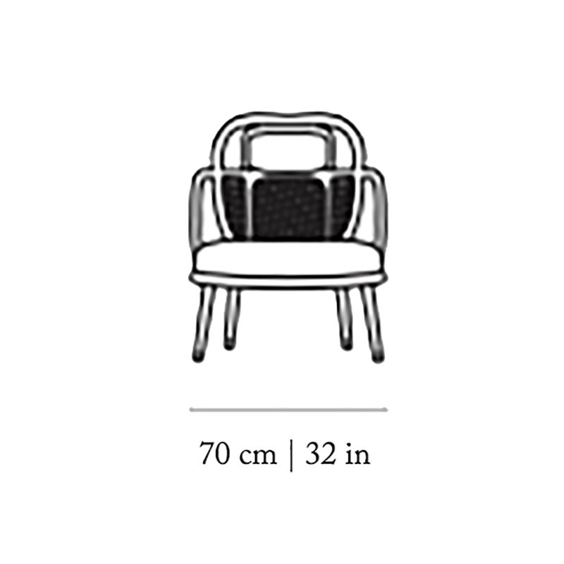 Havana Armchair, Fire Velvet