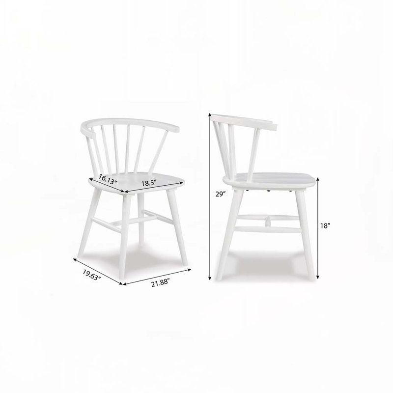 Dining Chair Set with Arm,Wood Legs