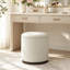 Tabouret de coiffeuse pivotant rembourré de 48 cm avec couvercle de plateau réversible-653499973