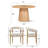 Solaze 5-Piece Round Upholstered Dining Set
