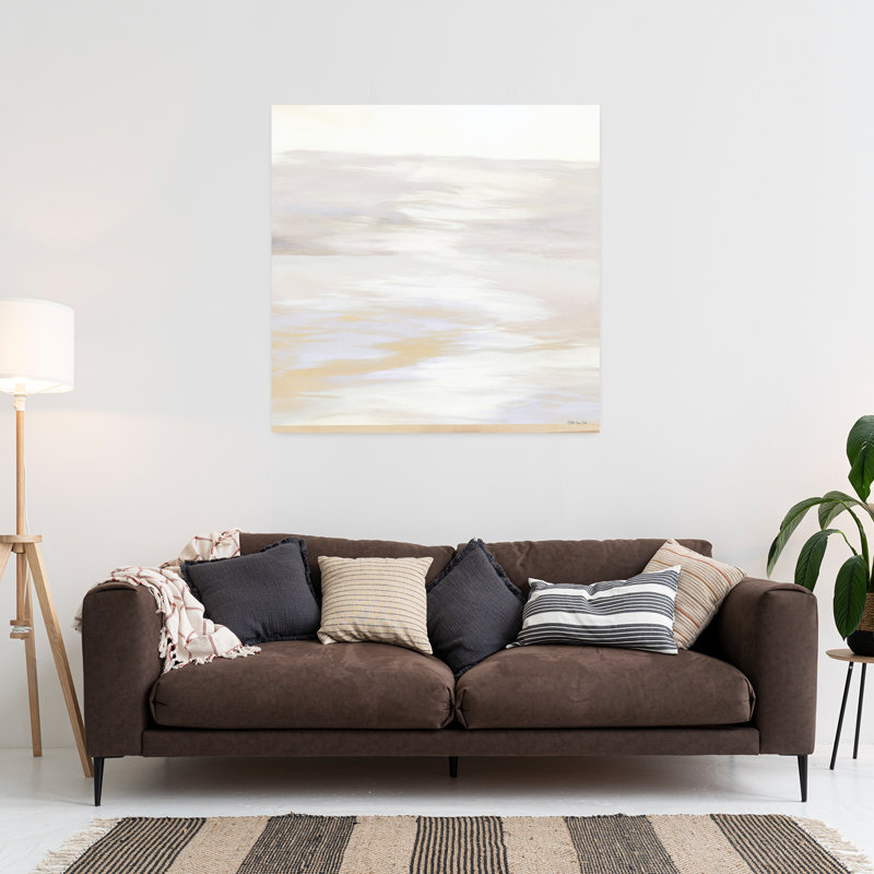 Island Calm 4, art abstrait contemporain sur la plage, H 36 po x l 36 po