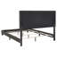 Lit double gris anthracite pour chambre à coucher - élégant et contemporain-98758380