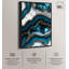 Art mural bleu sarcelle Tectonic III -598236991-598236980