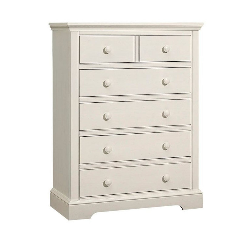 Commode 5 tiroirs Charte, Craie