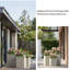 Ensemble de 3 pots à fleurs en ciment de 13 po, 16 po et 19 po de hauteur-300205100
