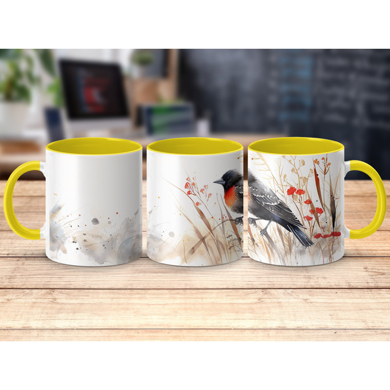 Ceramic Coffee Mug, Yellow