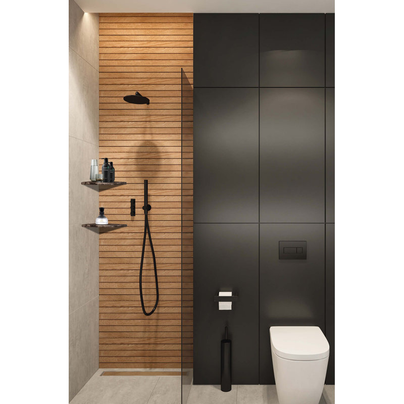 Tablette flottante Carrara, Empereur foncé