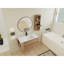 Meuble-lavabo mural 36 po avec lavabo et support de rangement 36 po, tiroir à fermeture douce, armoire combinée