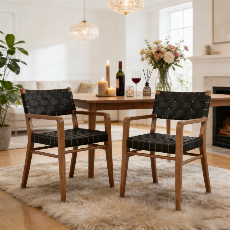 Chaise de salle à manger, ensemble de 2 (table non incluse)