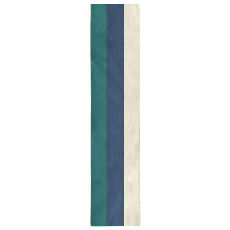 Chemin de table Seattle, 72 po x 16 po, Vert nord-ouest / bleu marine / crème, San Francisco