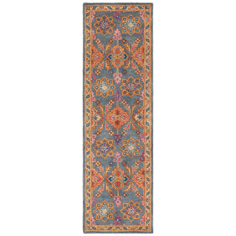 Wahcheechee Hand Tufted Wool Oriental Rug, Runner 2'3" x 8'
