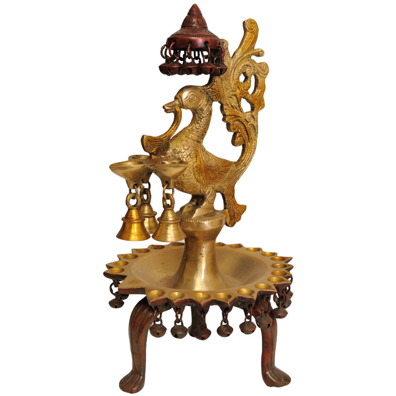 Draedyn 14'' Brass Novelty Floor Lamp