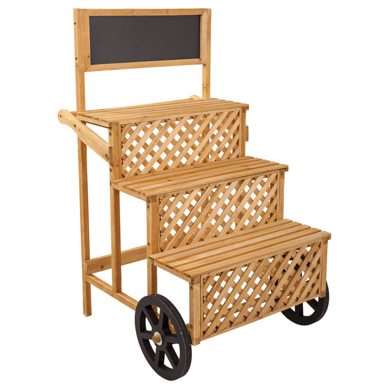Suresnes 71cm W Manufactured Wood Merchandiser with Wheels