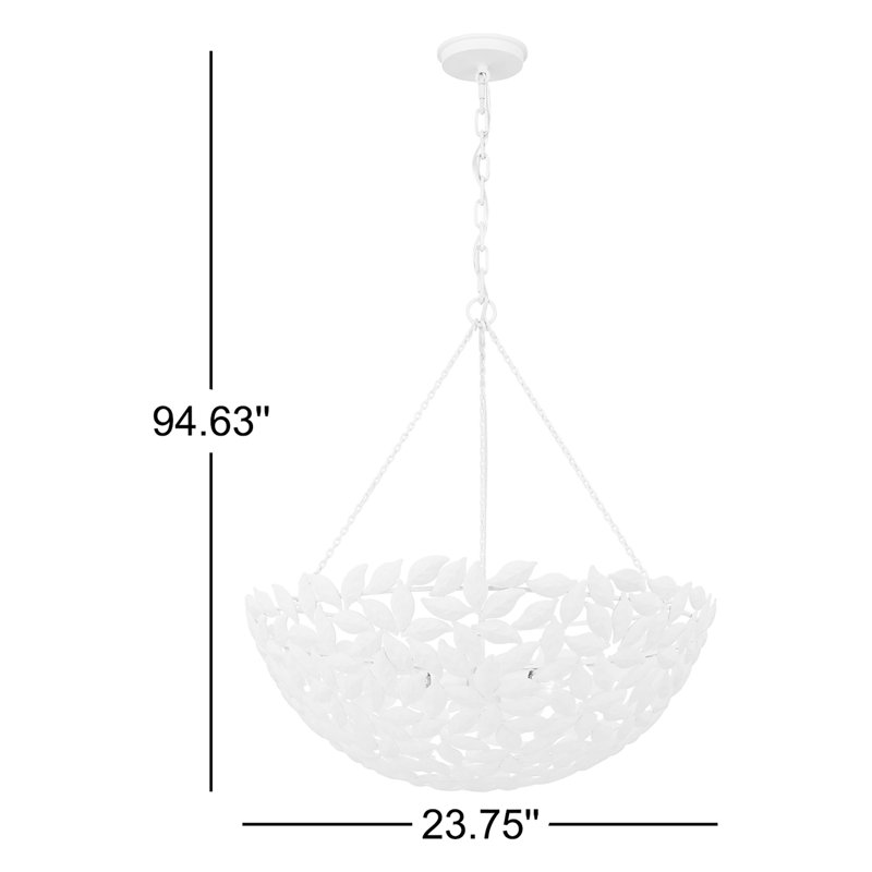 Kelan 6 - Light Pendant, Textured White