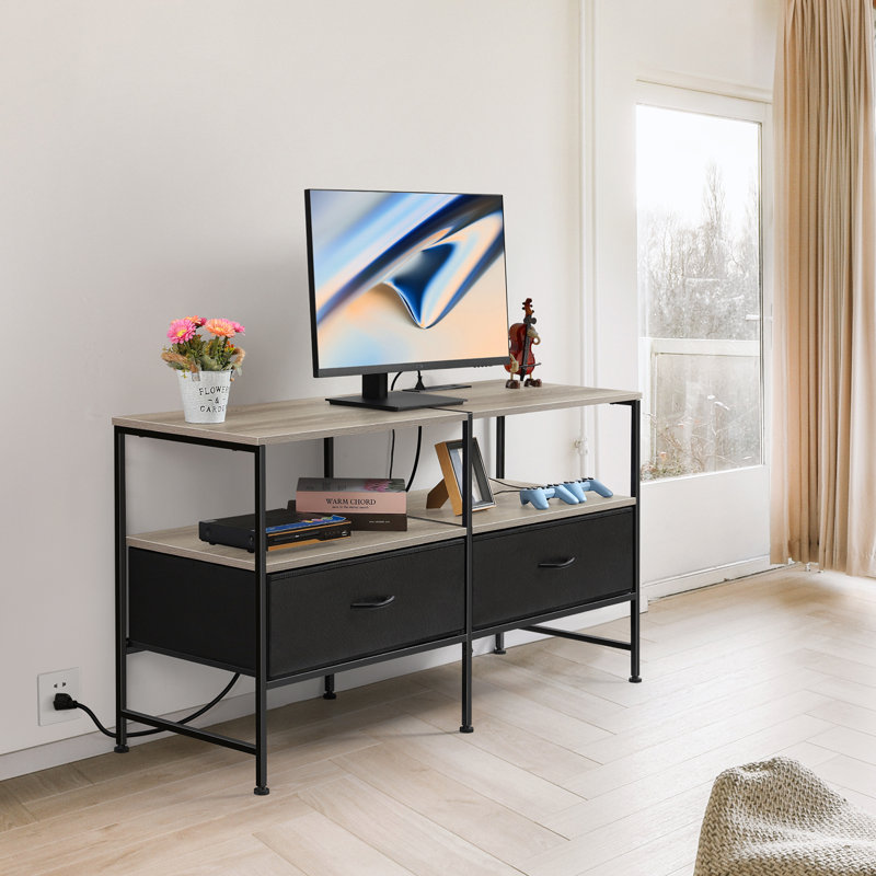 Crédence de rangement Keing 47,2 W, Gris