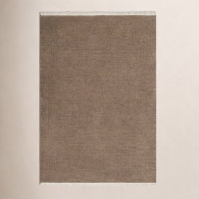 Clio Hand-Loomed Dark Gray Wool Rug