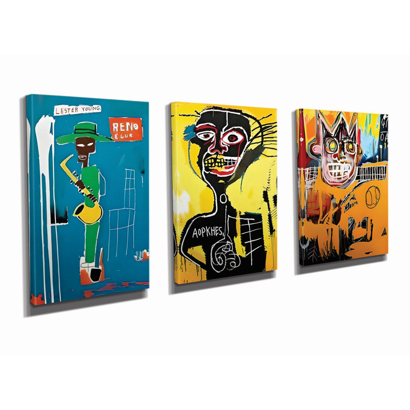 Peinture décorative sur toile (3 pièces)