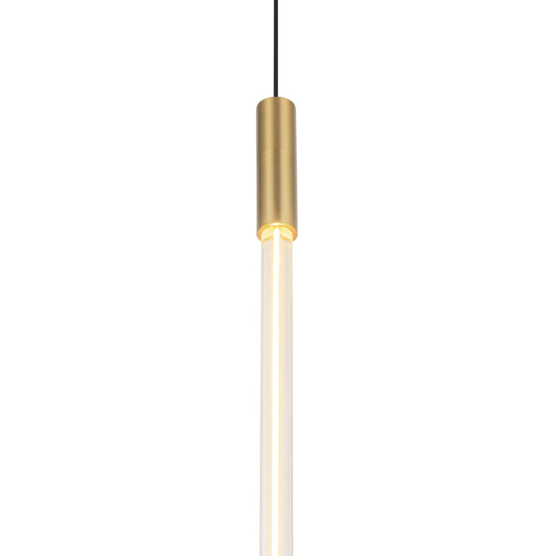 Luminaire suspendu à 1 lumière Motif, H 26,75 po x l 0,75 po x P 0,75 po