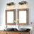 Edgware 2- Light Dimmable Solid Wood Bathroom Vanity Light