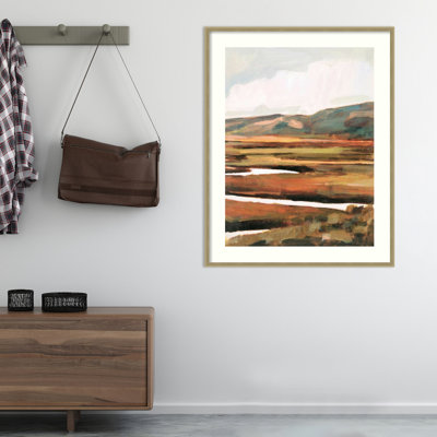«Mountain Field II» par Victoria Borges - Reproduction d'art sur papier encadrée