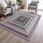 Machine Washable Indoor/Outdoor Xhevrie Blush Rug-1463320881