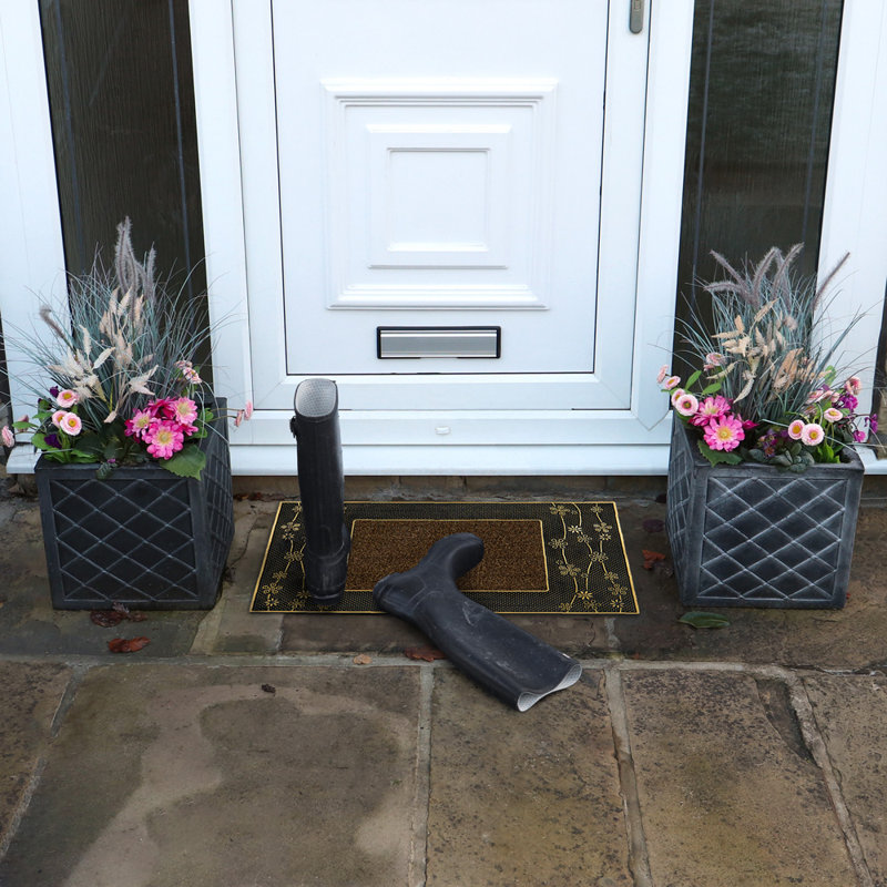 Non-Slip Outdoor Doormat, Gold