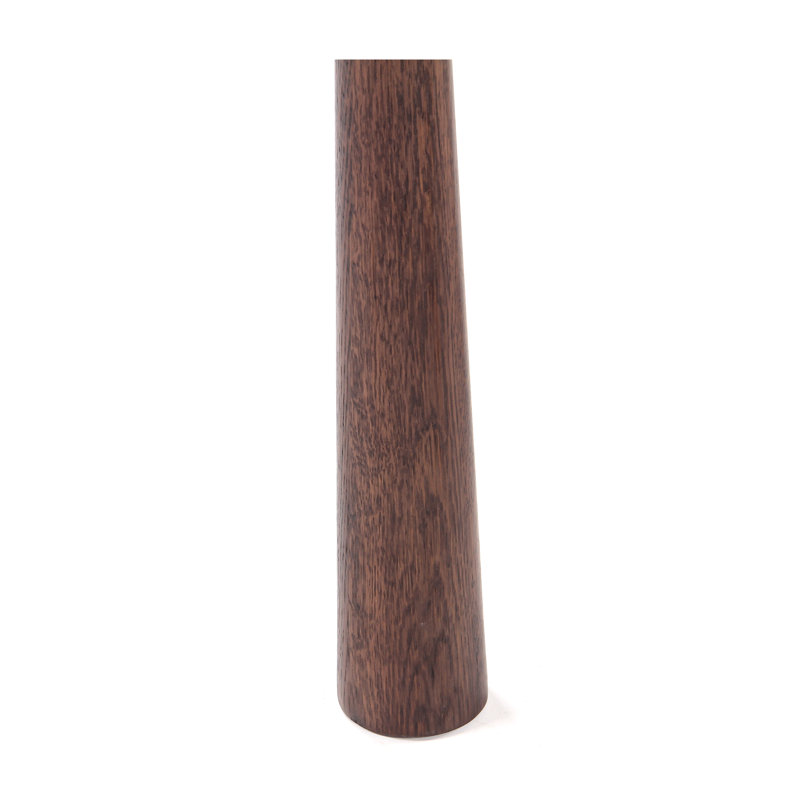 Table d'appoint Elliott Carver, Plateau blanc / base brune