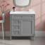 Meuble-lavabo moderne de 30 po avec lavabo en céramique et solutions de rangement intelligentes?-1866803305