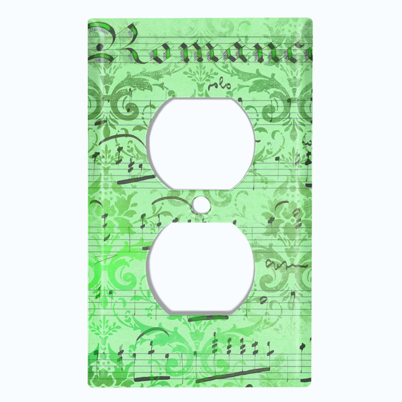 Plaque murale à motifs 1 prise, Vert