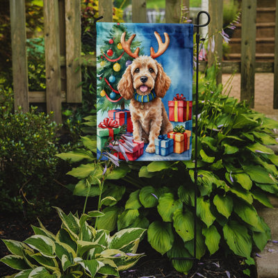 Drapeau de Noël renne de jardin