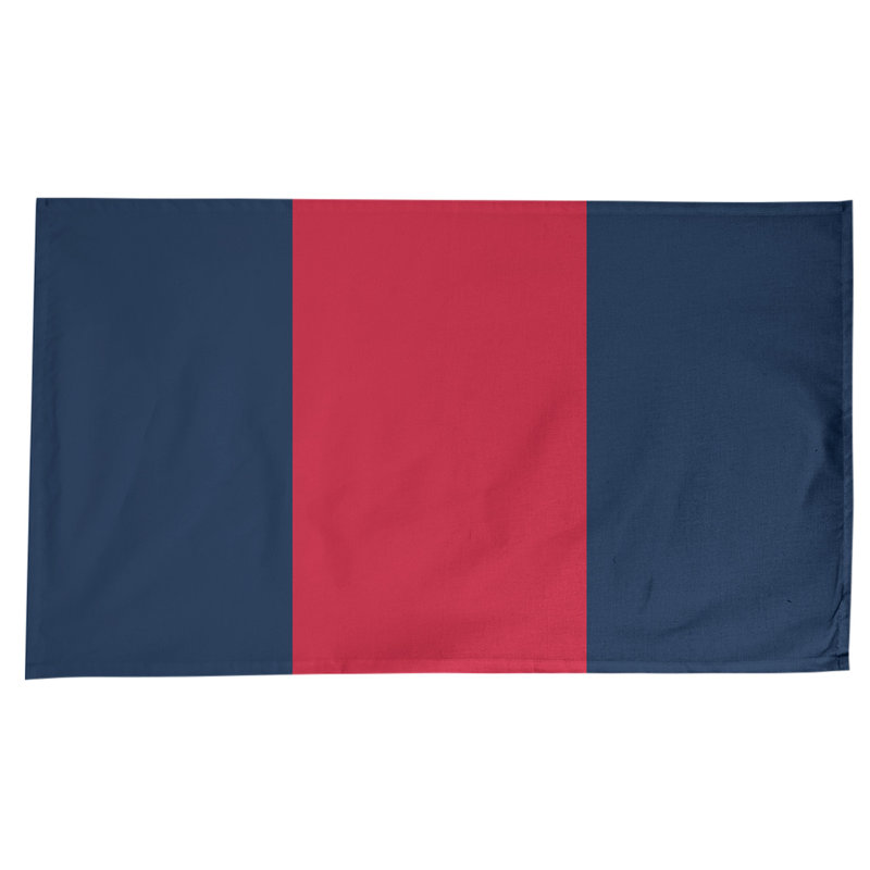 Chemin de table Florida, Bleu / rouge / bleu, Mélange de coton, 102 po x 58 po