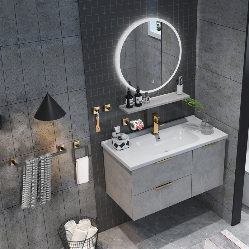 5 - Piece Bathroom Hardware Set, Golden Black