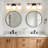 22.4" 3-Light Dimmable Bathroom Vanity Light with Frosted Glass Shades-890820063
