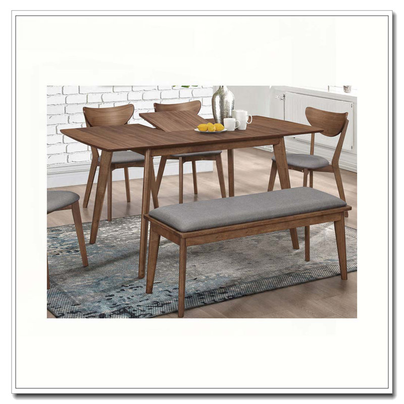 Natural Walnut Rectangular Dining Table