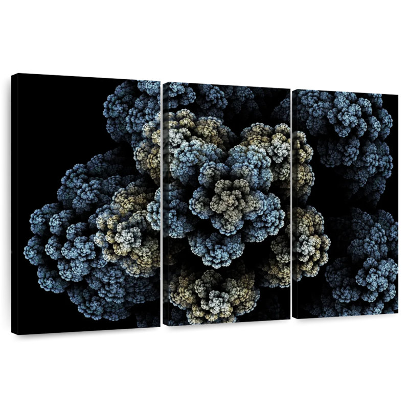 Brampt Fractal Bloom, 42" H x 65" W