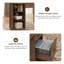 Bureau de direction moderne 57,9 po Mid-Century-1305444042