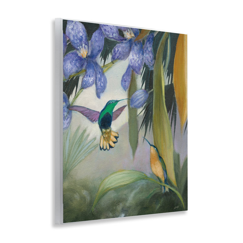 Art mural "Colibris dans la nature" par Julia Purinton