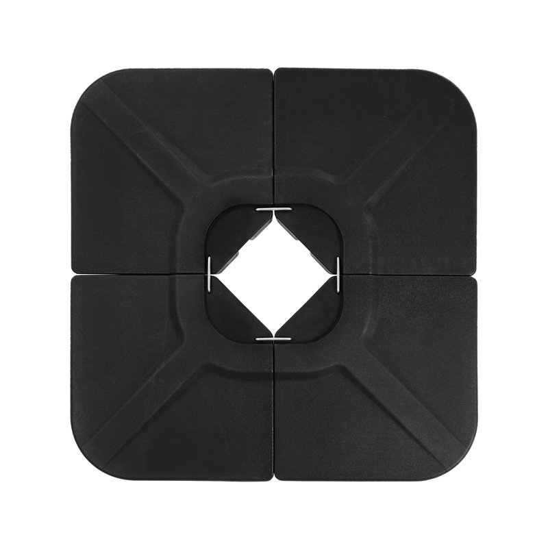 Haque 200 Lbs 4 Piece U Shape Plastic Free Standing Umbrella Base