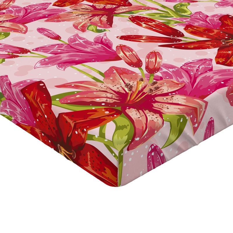 Drap-housse floral Ambesonne