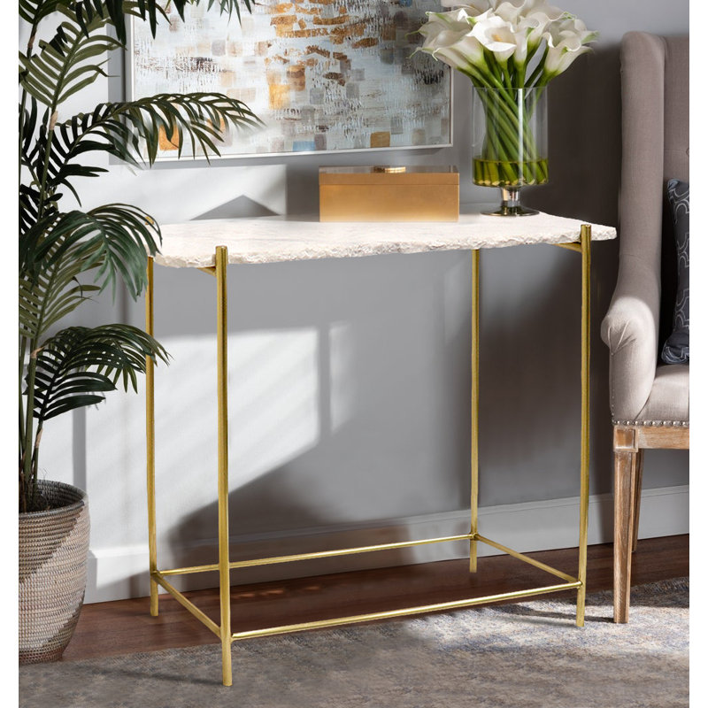 Beacon 35'' W Marble Console Table