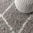 Cantera Shag Plush Tassel Moroccan Tribal Geometric Trellis Gray/Cream Rug-1832235347