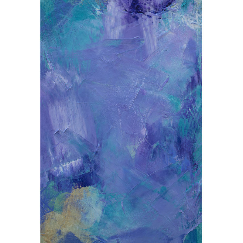 Lavender Peri II - No Frame Print on Canvas, 46cm H x 30cm W x 3.8cm D