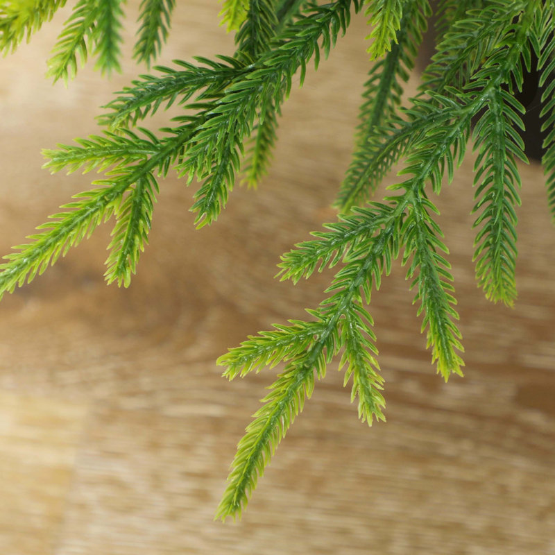 2-Piece 4FT Norfolk Pine Artificial Christmas Tree Set: 133 Moulded Tips Per Tree, Pot Base