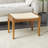 Handerson Wood Handmade Traditional Brown Stool with Rope Wrapped Seat