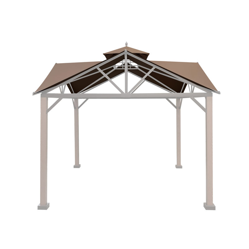 Tan Replacement Canopy Top for 12-ft Gazebo
