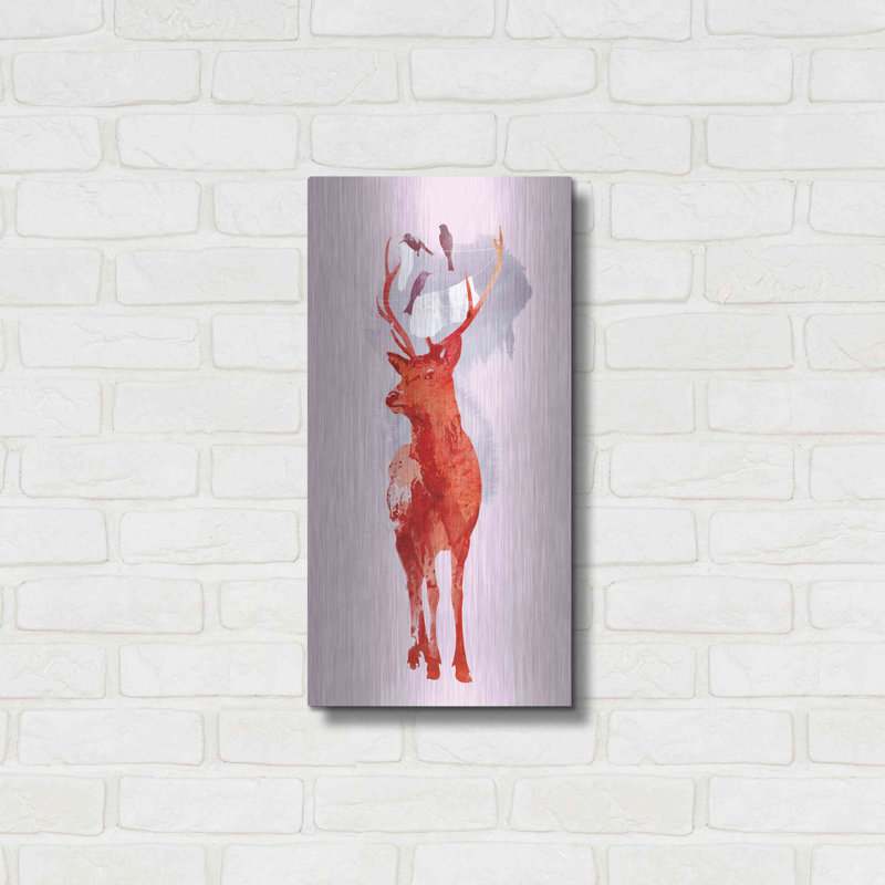 «Useless Deer» par Robert Farkas, H 24 po x l 12 po
