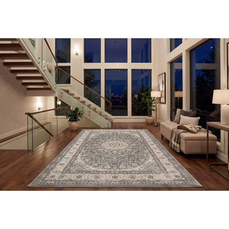Tapis oriental gris / crème Attell